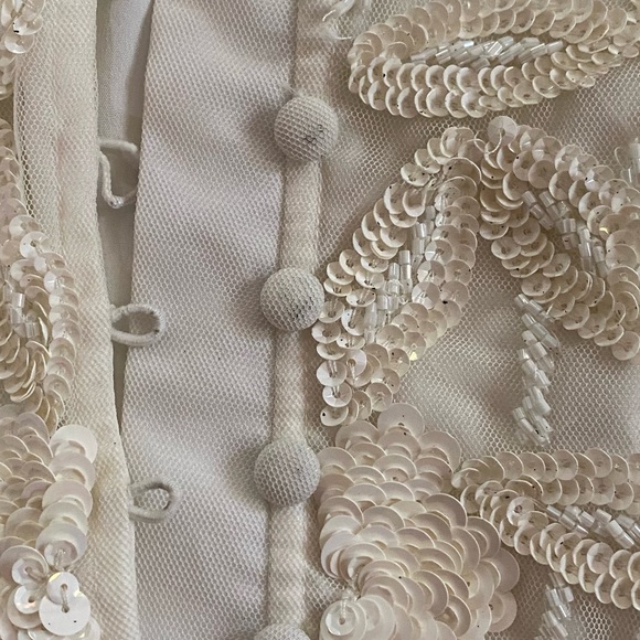 ASOS EDITION Ivory Embellished Wedding Dress - Picture 6 of 7